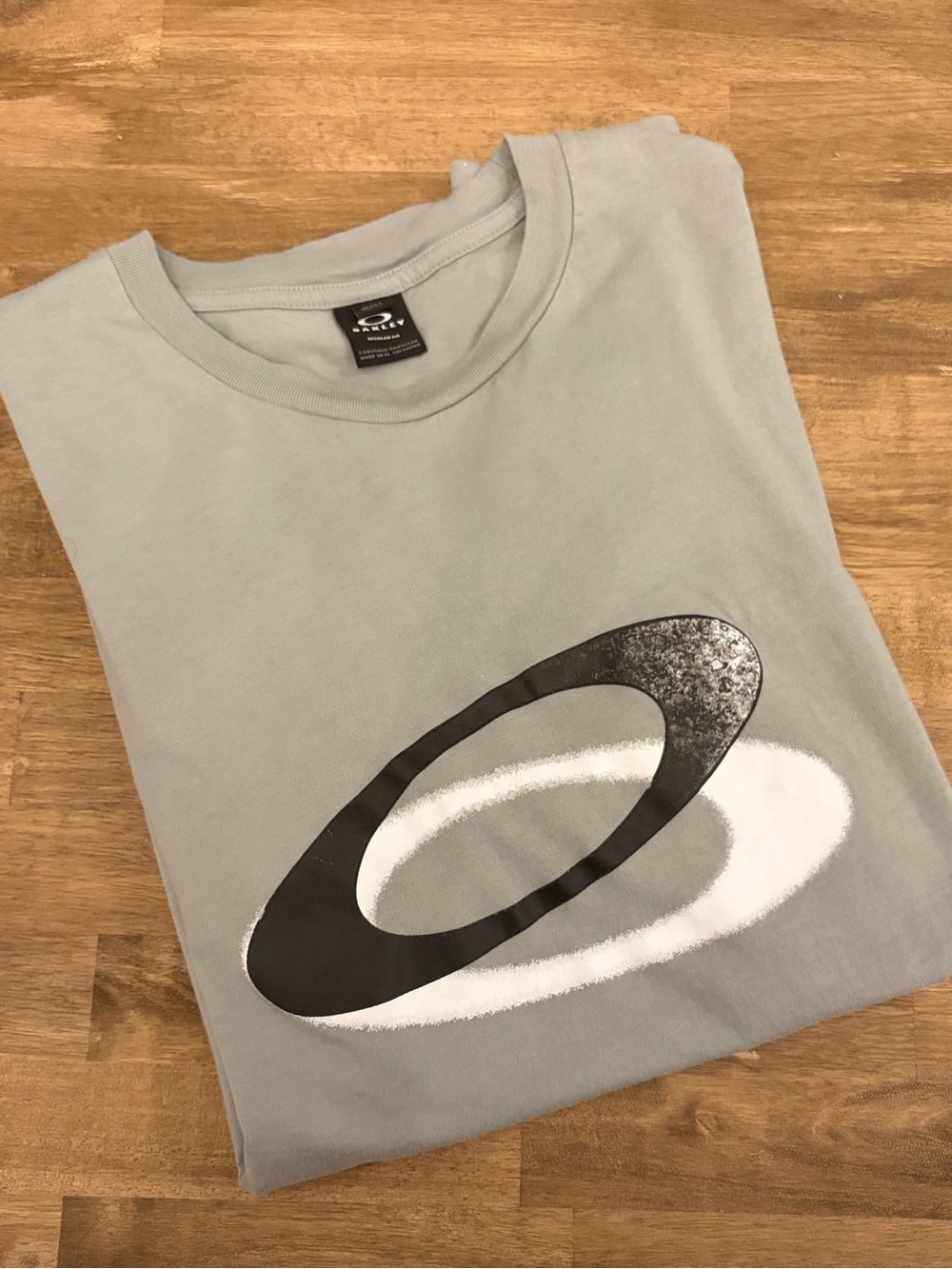 Oakley Light Gray Crewneck Logo T-Shirt